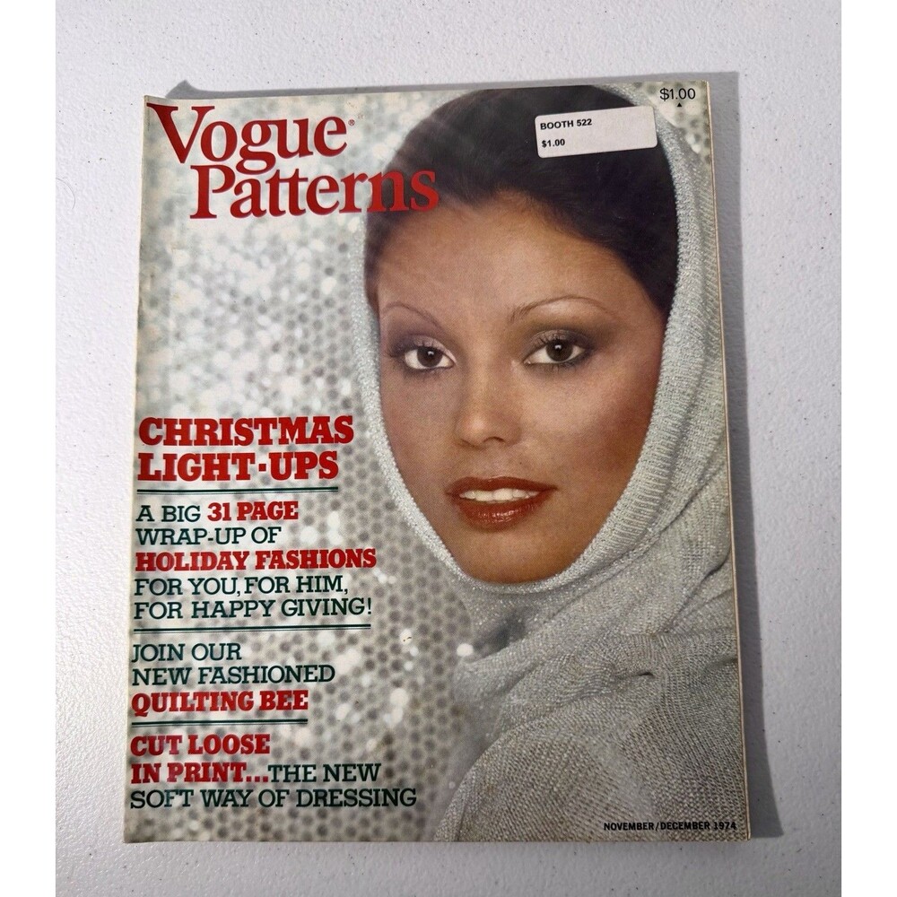 VOGUE PATTERNS Magazine - WINTER 1974 Vintage 70s Fashion Collectable Issue